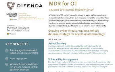 Product Brief: Managed Detection and Response for Operational Technology
