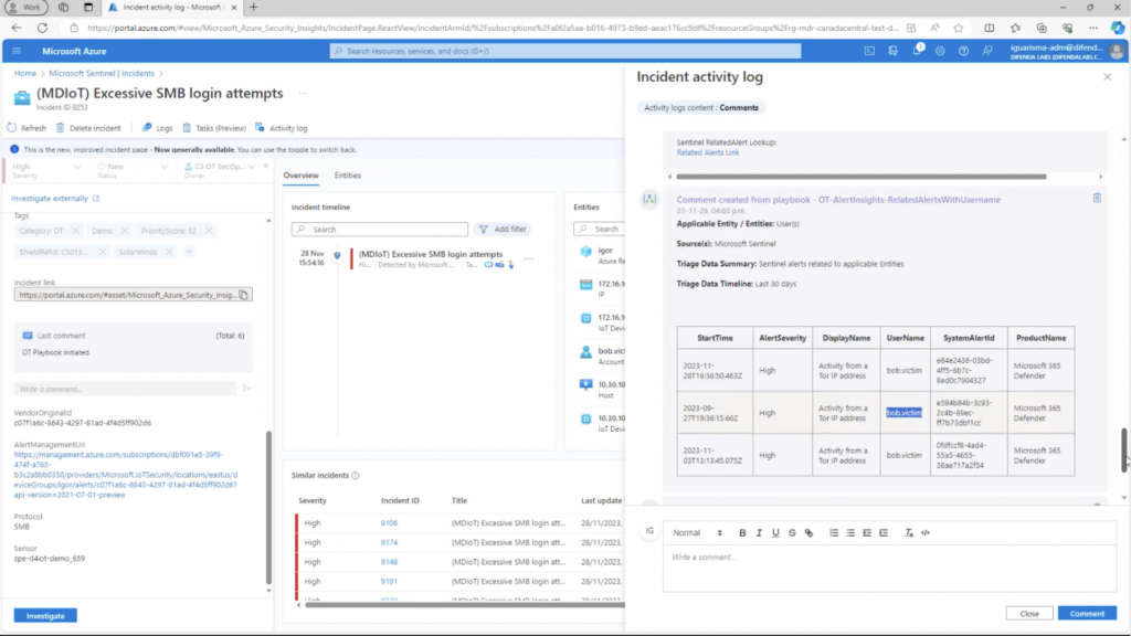 Difenda AIRO can bridge the gap between IT and OT with security automation to correlate data from Defender for IoT with data from Microsoft 365 Defender.