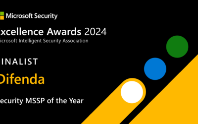 Difenda recognized as a Microsoft Security Excellence Awards finalist for Security MSSP of the Year